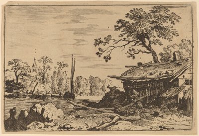Ruinous Hut, sannsynligvis ca. 16451656. av Allart van Everdingen
