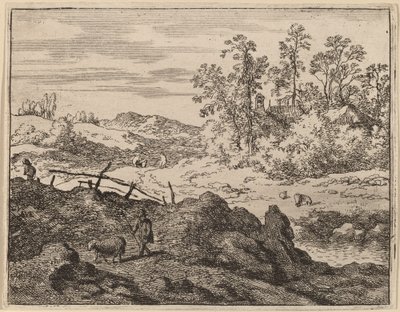Hyrde med lam, sannsynligvis ca. 16451656. av Allart van Everdingen