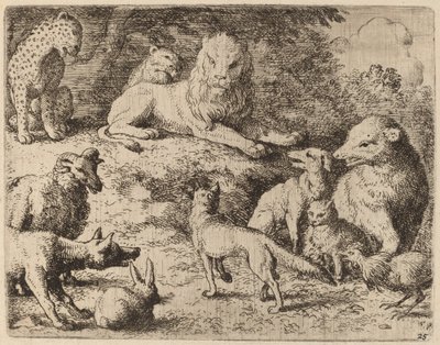 Dyrene presenterer anklagene sine mot Reynard av Allart van Everdingen
