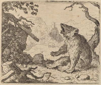 The Bear Sendt as Messenger, sannsynligvis ca. 16451656. av Allart van Everdingen