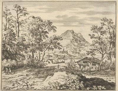 The Broad River, 1600-tallet. av Allart van Everdingen