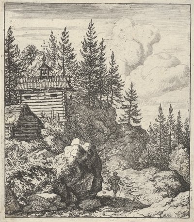 Kapellet, 1600-tallet. av Allart van Everdingen