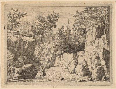 Inskripsjonen på klippen av Allart van Everdingen