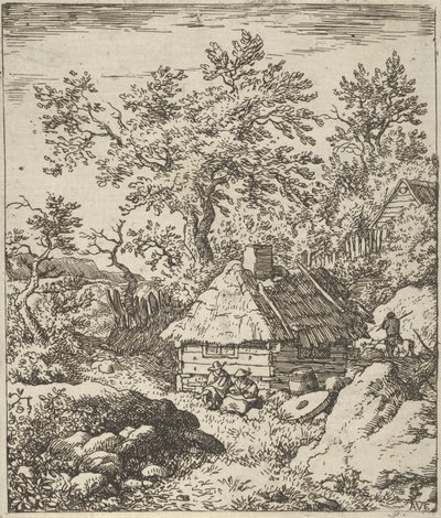 Kvernsteinen nær Cask, 1600-tallet. av Allart van Everdingen