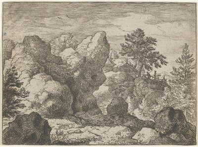 The Pointed Rock, 1600-tallet. av Allart van Everdingen