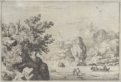 The Rock in the Middle of the River, 1600-tallet., 1600-tallet. av Allart van Everdingen