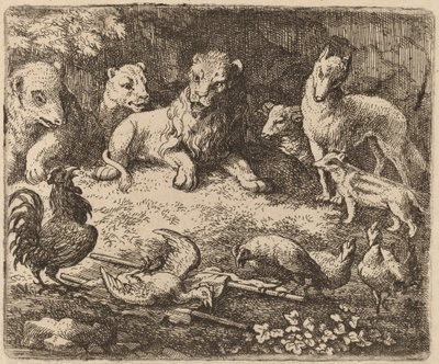 Hanen anklager Reynard, sannsynligvis ca. 16451656. av Allart van Everdingen