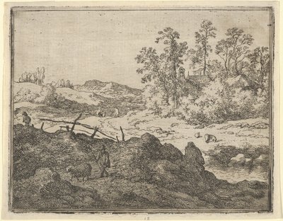 Hyrden og Lammet, 1600-tallet. av Allart van Everdingen