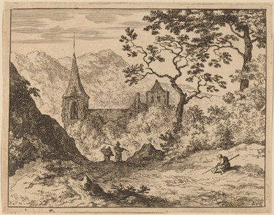 The Steeple av Allart van Everdingen