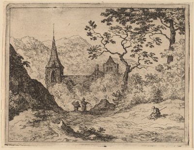 The Steeple av Allart van Everdingen