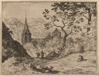 The Steeple, sannsynligvis ca. 16451656. av Allart van Everdingen