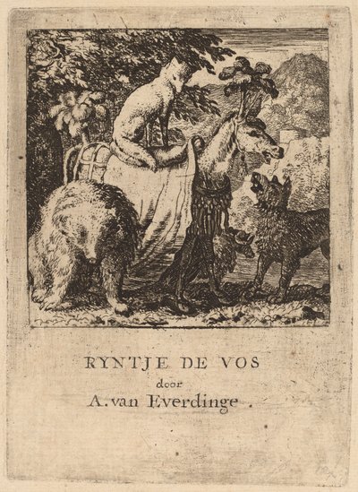 The Triumph of Reynard, sannsynligvis ca. 16451656. av Allart van Everdingen