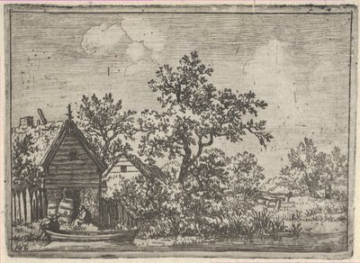 De to tønnene før en hytte, 1600-tallet. av Allart van Everdingen