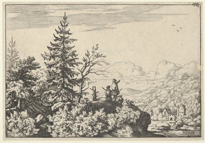 The Two Men on the Hill, 1600-tallet. av Allart van Everdingen