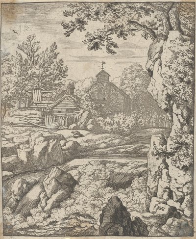 Fossen, 1600-tallet. av Allart van Everdingen