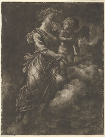 Venus og Amor, 1600-tallet. av Allart van Everdingen