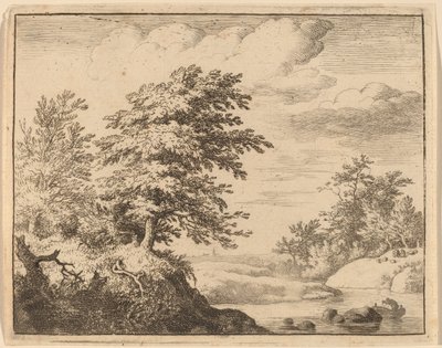 Winding River, sannsynligvis ca. 16451656. av Allart van Everdingen