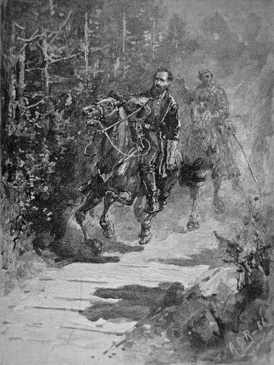 Thomas J. 'Stonewall' Jackson ble dødelig såret i venstre arm i slaget ved Chancellorville, Virginia, 2. mai 1863 (litho) av Allen Carter (after) Redwood