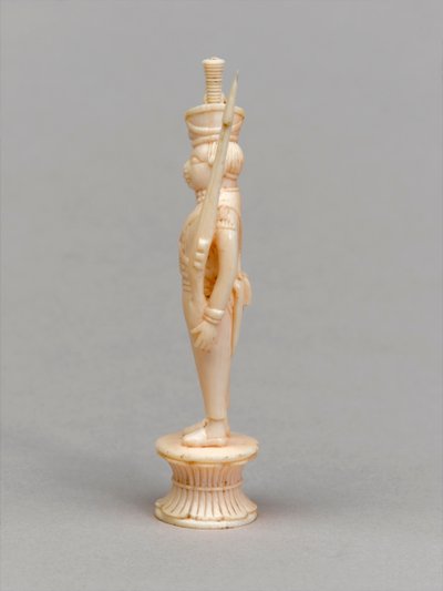 Hvit bonde, sjakkbrikke, India, 1820 ca av Allen Edward Everitt