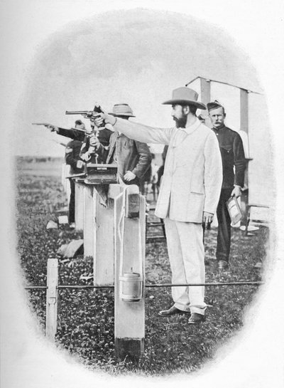 Mr. Winans skyter på Bisley, c1903, 1903 av Allen Hastings Fry