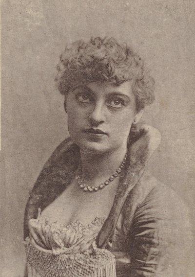 Charlotte Tittell, fra Actresses-serien N67 som promoterer Virginia Brights Cigarett..., ca. 1888. av Allen and Ginter