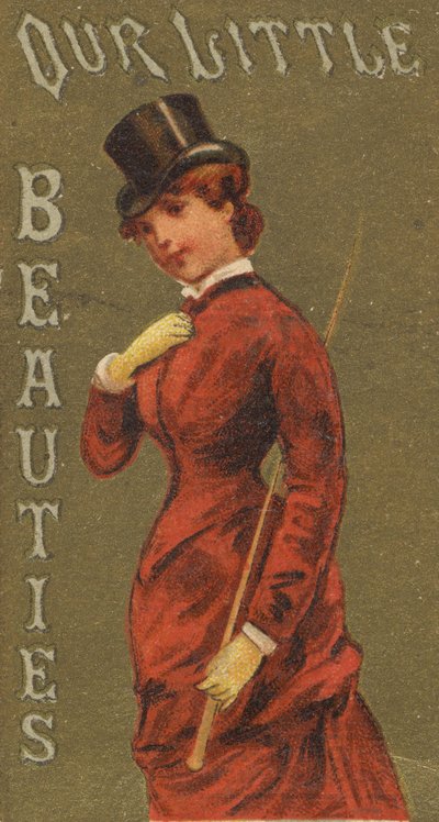 Fra Girls and Children-serien N58 som promoterer Our Little Beauties Cigarettes for Alle..., 1887. av Allen and Ginter