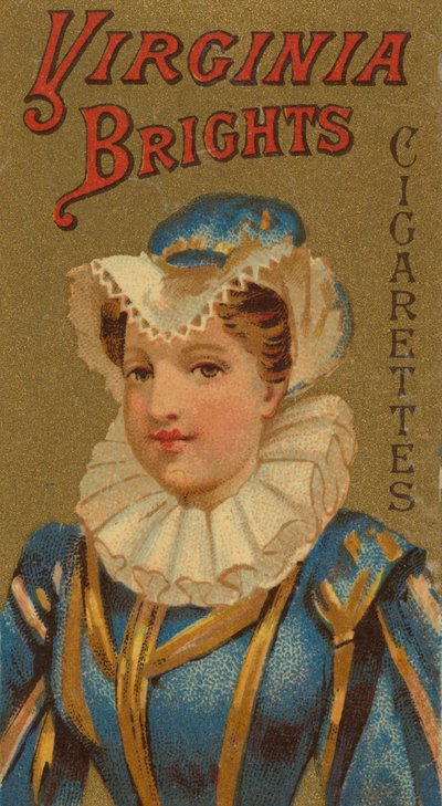Fra Girls and Children-serien N64 som promoterer Virginia Brights Cigarettes for Allen &..., 1886. av Allen and Ginter
