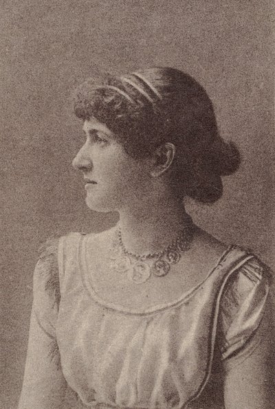 Kitty Welch, fra Actresses-serien N67 som promoterer Virginia Brights Cigarettes for..., ca. 1888. av Allen and Ginter