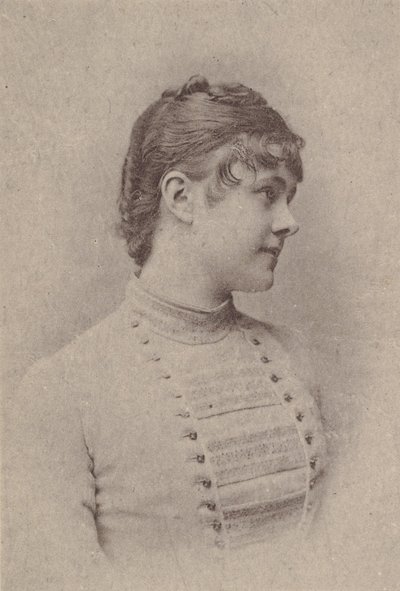 Lili Rupp, fra Actresses-serien N67 som promoterer Virginia Brights Cigarettes for A..., ca. 1888. av Allen and Ginter
