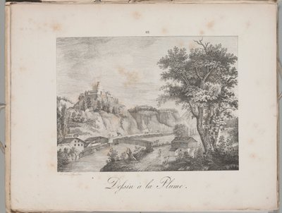 Litografiens kunst: Landeck in Tirol, plate III av Alois Senefelder