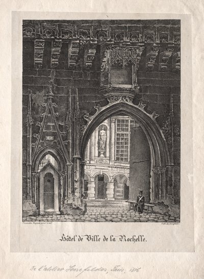 Rådhuset i La Rochelle, Frankrike av Alois Senefelder