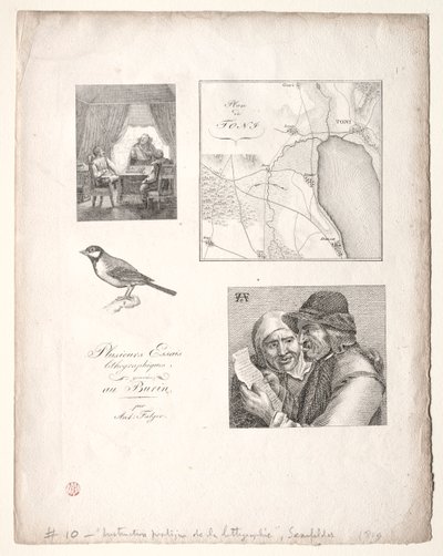 Litografiens kunst: Fire emner etter Falger. av Alois Senefelder