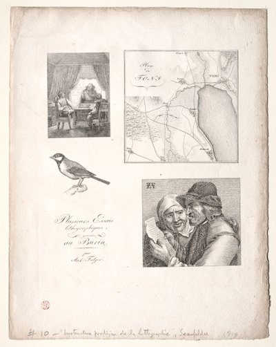 Litografiens kunst: Fire emner etter Falger av Alois Senefelder