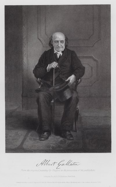 Albert Gallatin (gravering) av Alonzo (after) Chappel