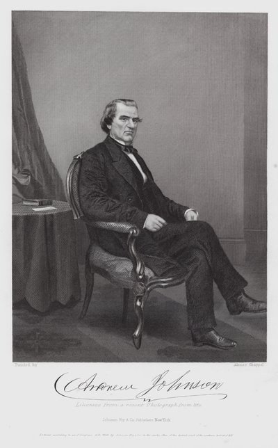 Andrew Johnson (gravering) av Alonzo (after) Chappel
