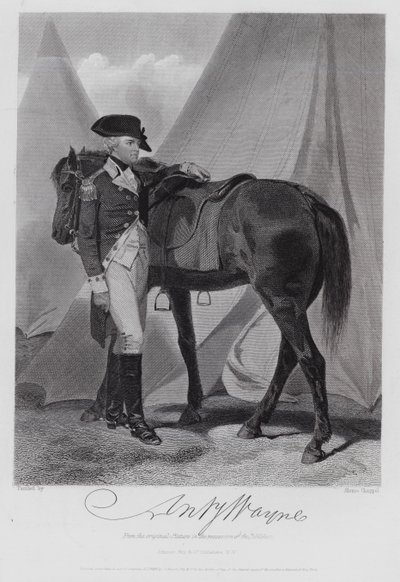 Anthony Wayne (gravering) av Alonzo (after) Chappel