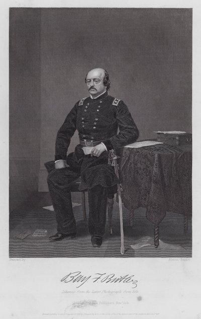 Benjamin F Butler (gravering) av Alonzo (after) Chappel