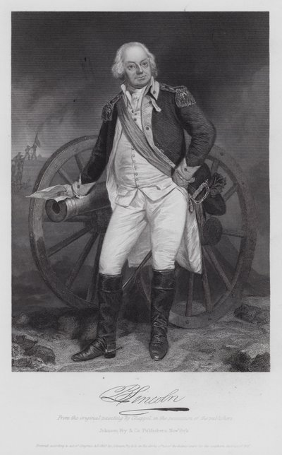Benjamin Lincoln (gravering) av Alonzo (after) Chappel