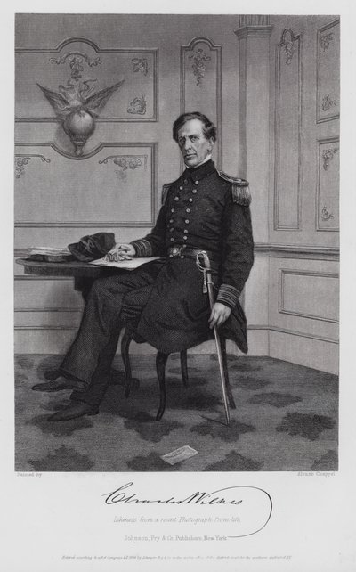 Charles Wilkes (gravering) av Alonzo (after) Chappel