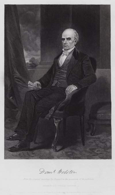 Daniel Webster (gravering) av Alonzo (after) Chappel