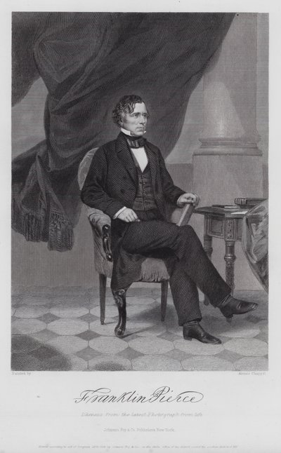 Franklin Pierce (gravering) av Alonzo (after) Chappel