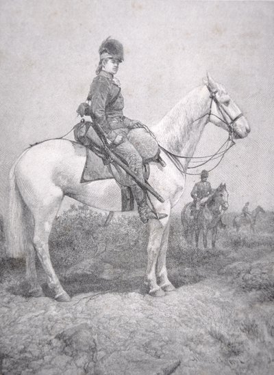 Henry Lee i 1780, illustrasjon fra Harper's Monthly Magazine (litho) av Alonzo (after) Chappel