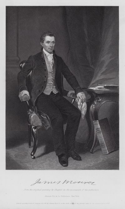 James Monroe (gravering) av Alonzo (after) Chappel