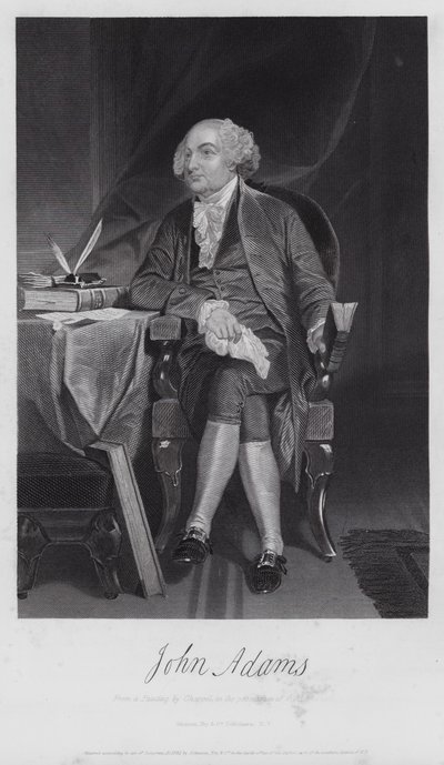John Adams (gravering) av Alonzo (after) Chappel