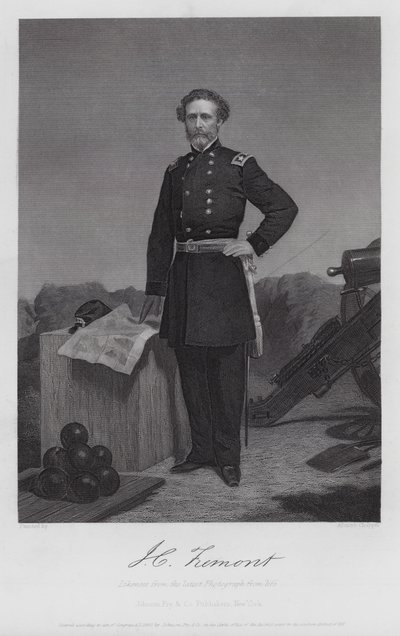 John Charles Fremont (gravering) av Alonzo (after) Chappel