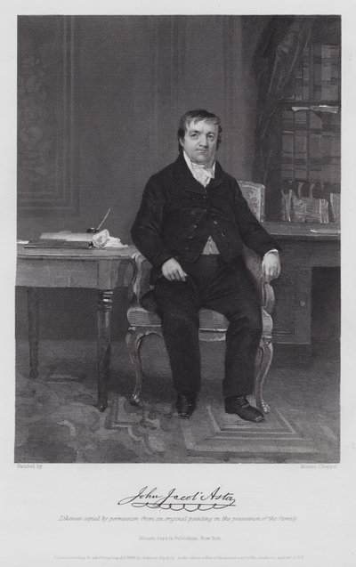 John Jacob Astor (gravering) av Alonzo (after) Chappel