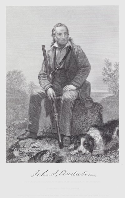 John James Audubon (gravering) av Alonzo (after) Chappel