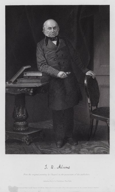 John Quincy Adams (gravering) av Alonzo (after) Chappel