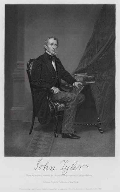 John Tyler (gravering) av Alonzo (after) Chappel