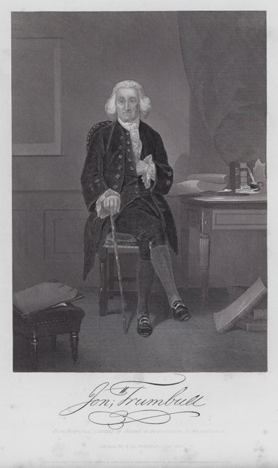 Jonathan Trumbull (gravering) av Alonzo (after) Chappel